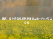 日媒：日本将在经济刺激计划上投入约21.9万亿日元