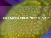 深度丨拆解信用卡中心的“独立”与“回归”