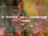 美“政府效率部”领导人：一些联邦机构将被“彻底删除”