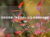 叮咚买菜第三季度营收65.4亿元 经调净利润增长9倍