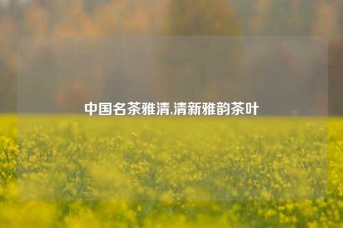 中国名茶雅清,清新雅韵茶叶