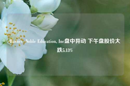 Barnes  Noble Education, Inc盘中异动 下午盘股价大跌5.13%