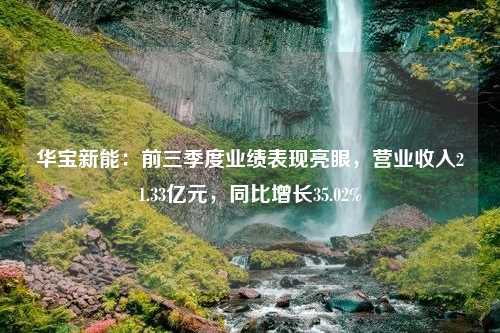 华宝新能：前三季度业绩表现亮眼，营业收入21.33亿元，同比增长35.02%